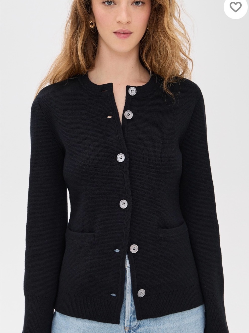 Alex Mill Provence sweater jacket black size S